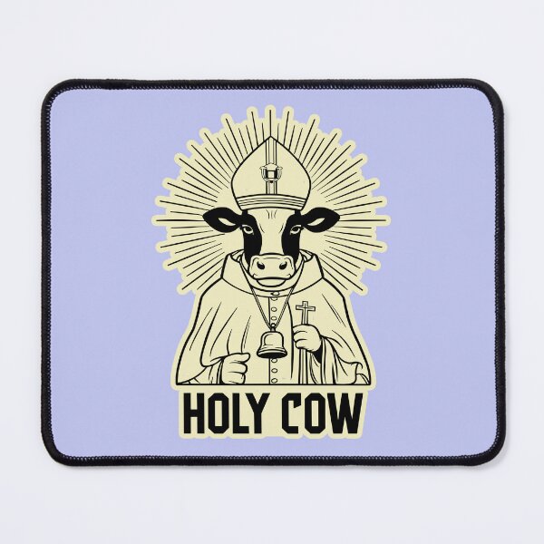 Item preview, Holy Cow! Udderly Fun Pun Design designed and sold by hitechmom.