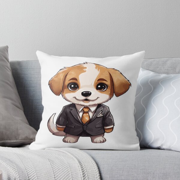 Item preview, Business Dog, kawaii chibi dog wearing a suit or smoking designed and sold by AdrianMDesigns.