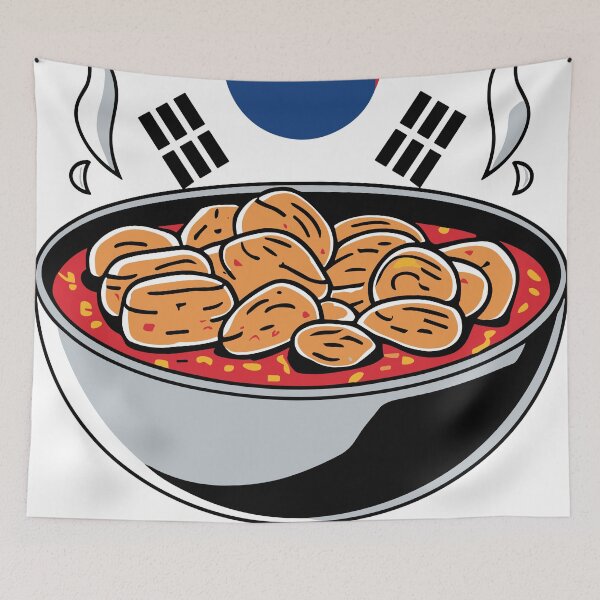 Item preview, Tteokbokki (떡볶이) stir-fried rice cake Korean Dish designed and sold by waterloop.
