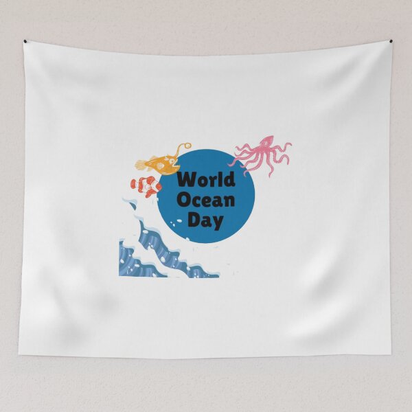 Item preview, World Ocean Day: Celebrate the Rhythm of the Sea designed and sold by ValsaArt.