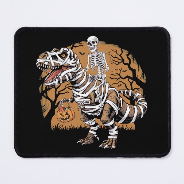 Item preview, Skeleton Riding Mummy Dinosaur T rex Halloween designed and sold by shokA Design.