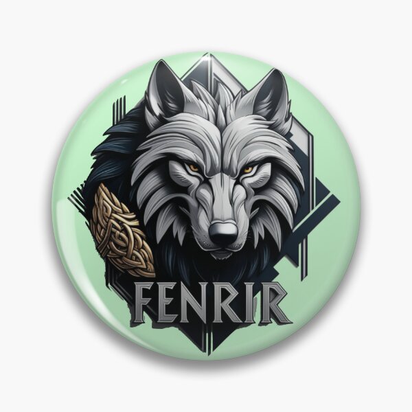 Item preview, A wolf with a gold object in its mouth and the name Fenrir designed and sold by PWDigitalArt.