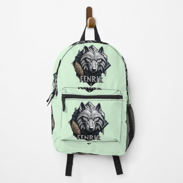 Item preview, A wolf with a gold object in its mouth and the name Fenrir designed and sold by PWDigitalArt.