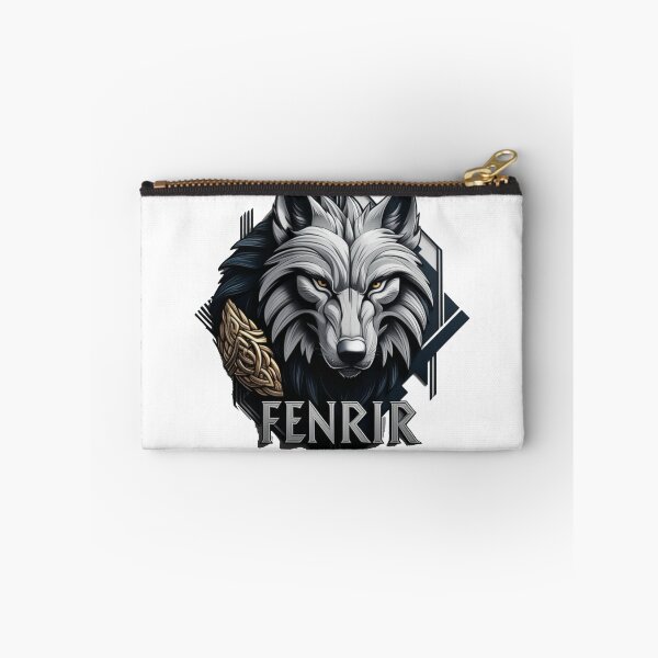 Item preview, A wolf with a gold object in its mouth and the name Fenrir designed and sold by PWDigitalArt.