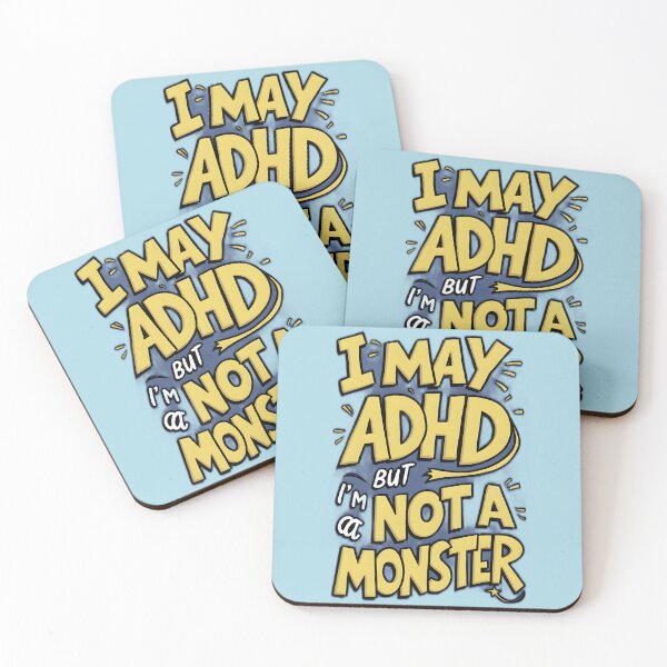 Item preview, I may have ADHD, but I'm not a monster - Word Art Version designed and sold by Idea-Artwork.
