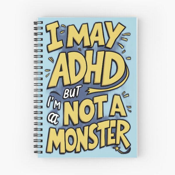 Item preview, I may have ADHD, but I'm not a monster - Word Art Version designed and sold by Idea-Artwork.