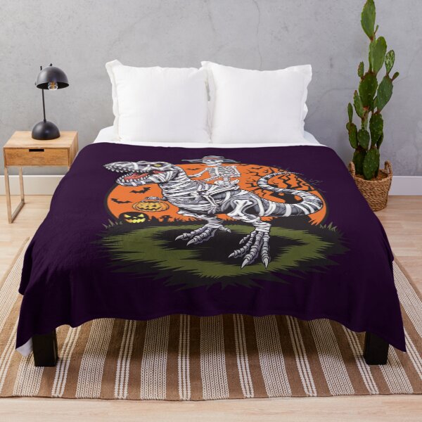 Item preview, Skeleton Riding Mummy Dinosaur T rex Halloween designed and sold by shokA Design.