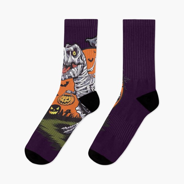 Item preview, Skeleton Riding Mummy Dinosaur T rex Halloween designed and sold by shokA Design.