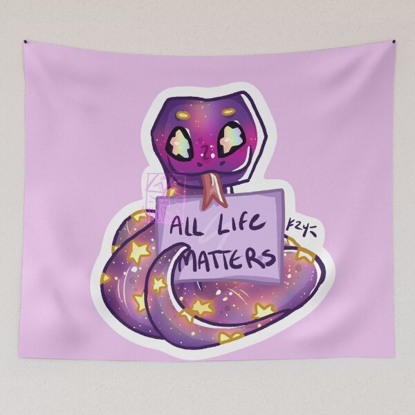 Item preview, Mr Snek Says All Life Matters designed and sold by Ghost King Hollow.