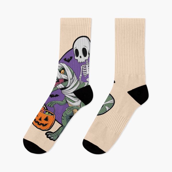 Item preview, Skeleton Riding Mummy Dinosaur T rex Halloween designed and sold by shokA Design.