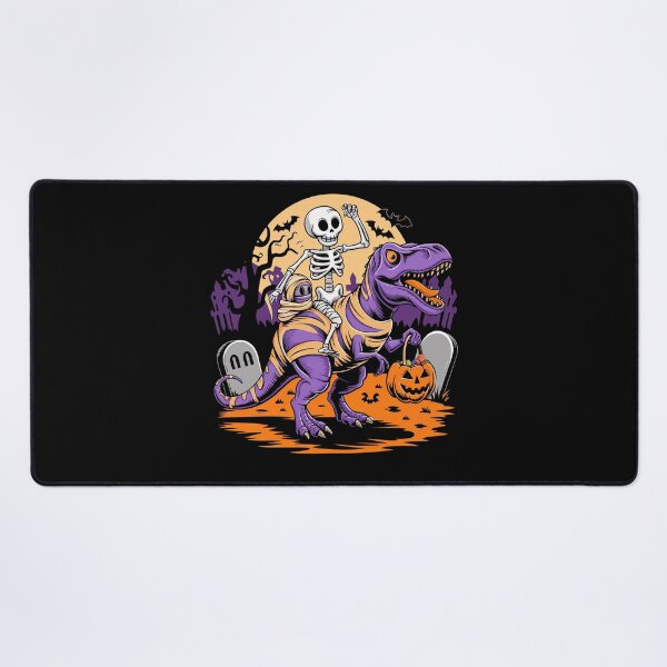 Item preview, Skeleton Riding Mummy Dinosaur T rex Halloween designed and sold by shokA Design.