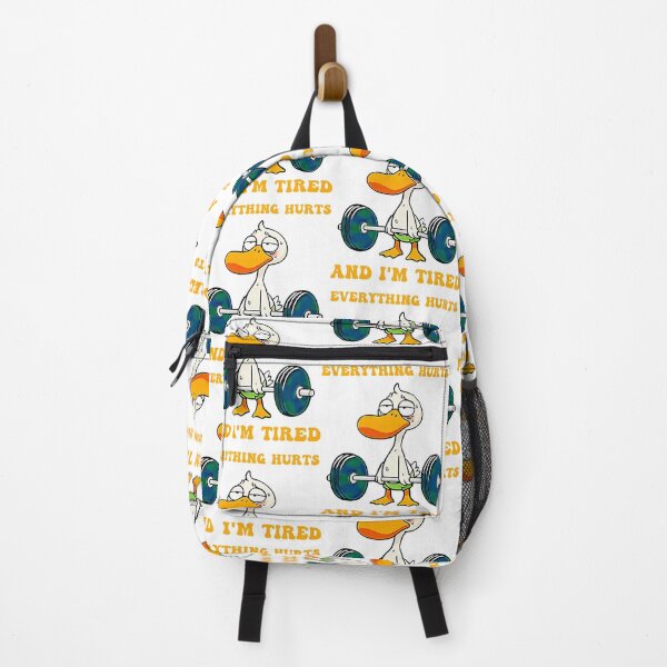 Item preview, Everything Hurts And I'm Tired Funny Duck Fitness  designed and sold by LeoVargasVelha.