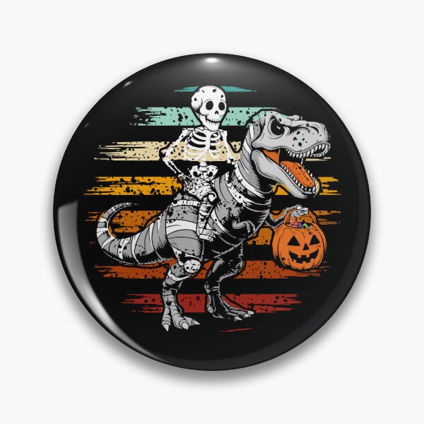 Item preview, Skeleton Riding Mummy Dinosaur T rex Halloween designed and sold by shokA Design.