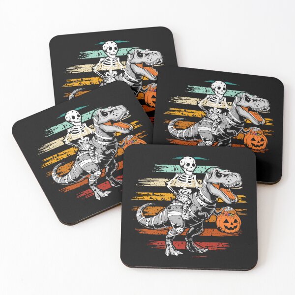 Item preview, Skeleton Riding Mummy Dinosaur T rex Halloween designed and sold by shokA Design.