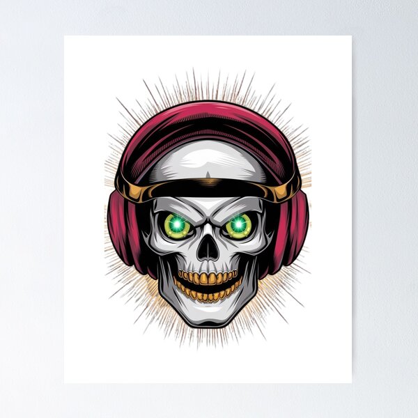 Item preview, DJ Skull designed and sold by CookiesMerch.