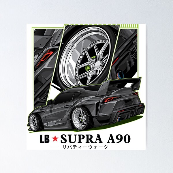 Item preview, LB Supra A90 (Black) designed and sold by pjrstudio.