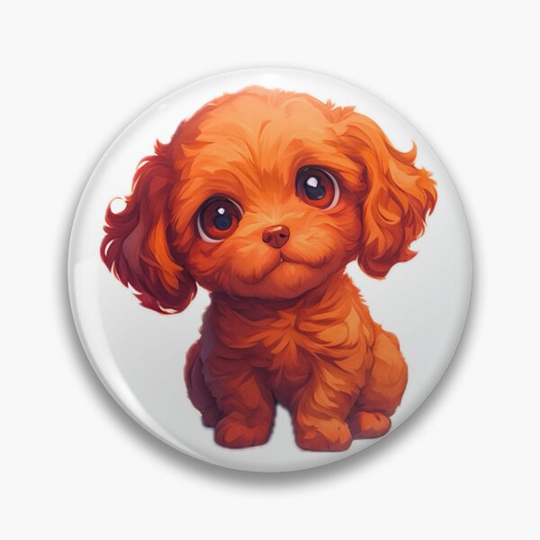 Item preview, Cute Cartoon Red Cavapoo Puppy Dog designed and sold by EpicFoxArt.