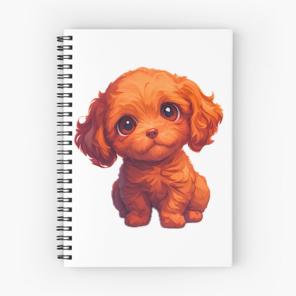 Item preview, Lindo cachorro de perro Cavapoo rojo de dibujos animados designed and sold by EpicFoxArt.