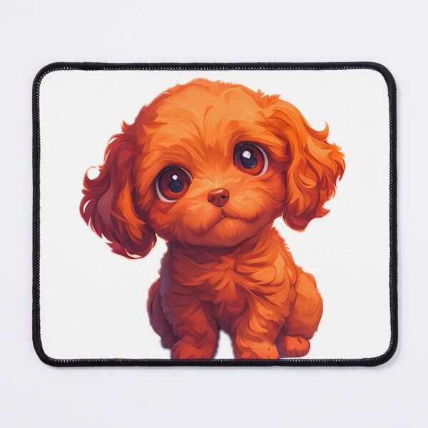 Item preview, Cute Cartoon Red Cavapoo Puppy Dog designed and sold by EpicFoxArt.