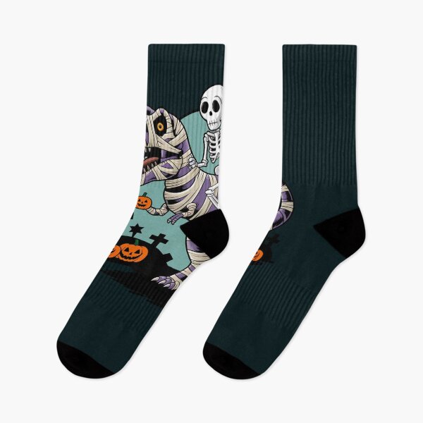 Item preview, Skeleton Riding Mummy Dinosaur T rex Halloween designed and sold by shokA Design.