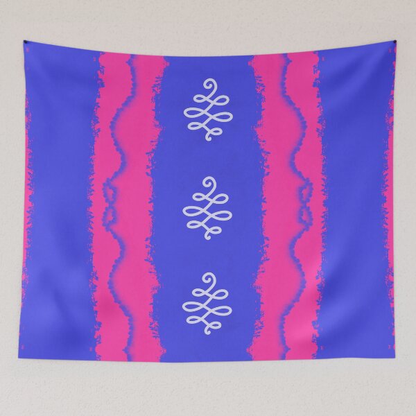 Item preview, Pink Blue Stripes Hand Drawn designed and sold by Victoria Rose.