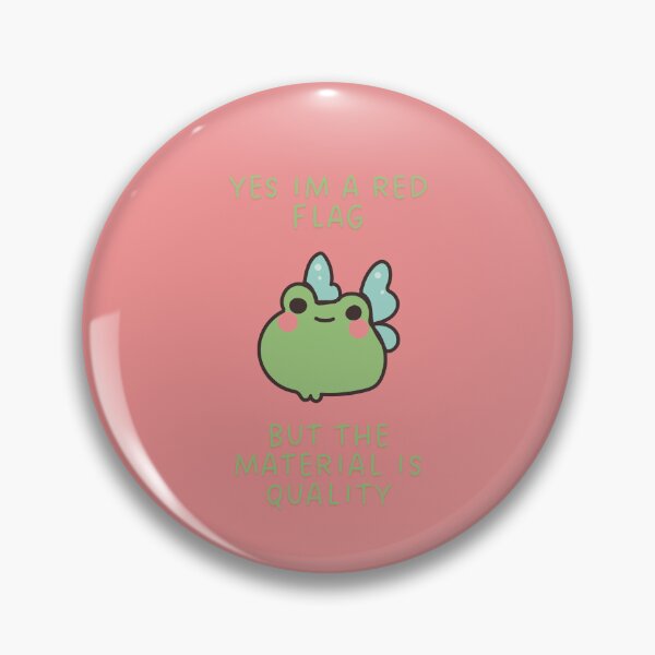 Item preview, Red Flag, But Material Is Quality Frog designed and sold by BrickedBrands.