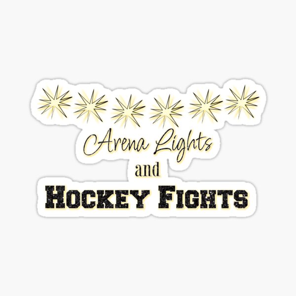 Arena Lights and Hockey Fights Sticker