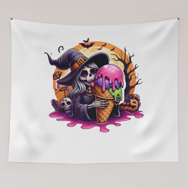 Item preview, Halloween Witch Indulges in Sweet Treats designed and sold by CrystalCove11.
