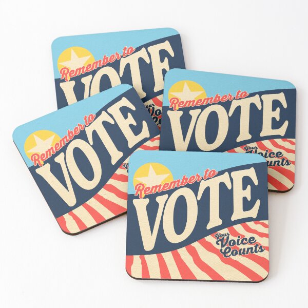 Item preview, Remember To Vote. Your Voice Counts! Patriotic Voting Reminder designed and sold by Crystal Odenkirk.