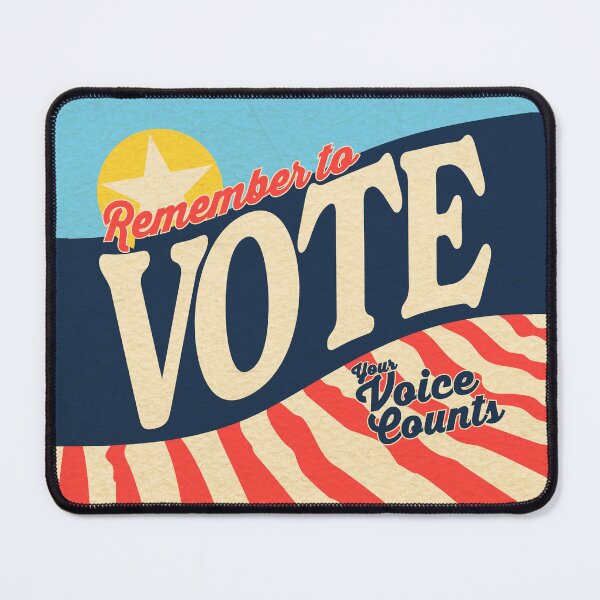 Item preview, Remember To Vote. Your Voice Counts! Patriotic Voting Reminder designed and sold by Crystal Odenkirk.