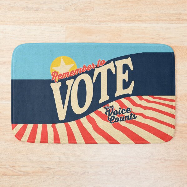 Item preview, Remember To Vote. Your Voice Counts! Patriotic Voting Reminder designed and sold by Crystal Odenkirk.