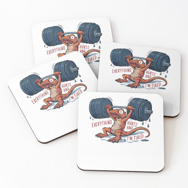 Item preview, Funny Lizard I'm Tired Everything Hurts designed and sold by LeoVargasVelha.