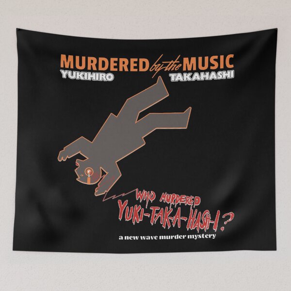 Item preview, Yukihiro Takahashi - Murdered by the Music - A murder mystery movie-style design for one of the catchiest new wave tunes ever! designed and sold by geetarv.