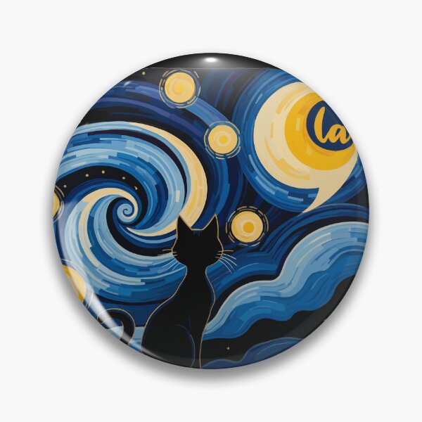 Item preview, Halloween Starry Night Black Cat Comma-la Tee - Artistic Kamala Parody designed and sold by NexaArts.