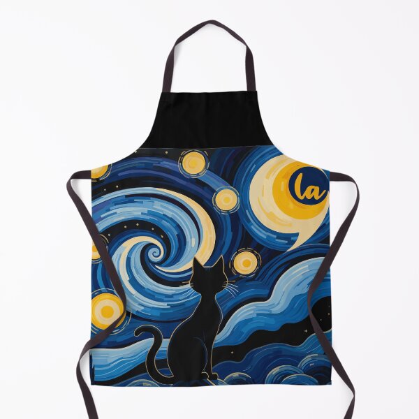 Item preview, Halloween Starry Night Black Cat Comma-la Tee - Artistic Kamala Parody designed and sold by NexaArts.