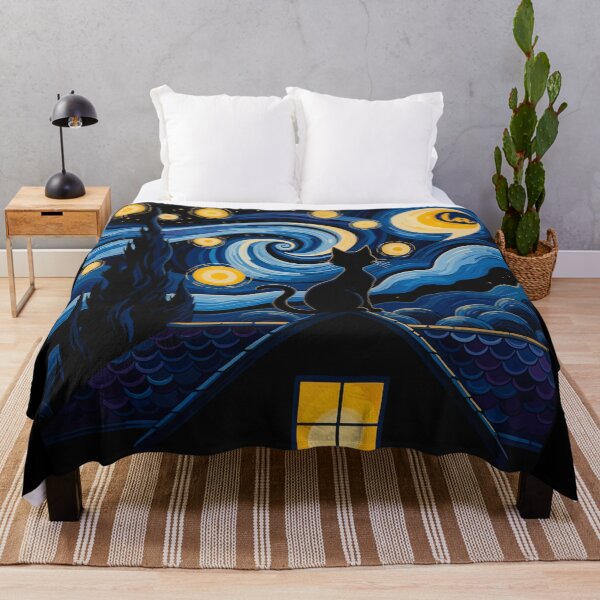 Item preview, Halloween Starry Night Black Cat Comma-la Tee - Artistic Kamala Parody designed and sold by NexaArts.