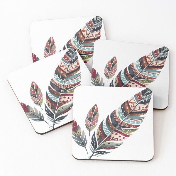 Item preview, Indigenous Designs On Feather designed and sold by clintang.