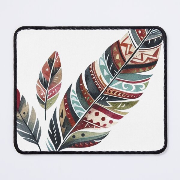Item preview, Indigenous Designs On Feather designed and sold by clintang.