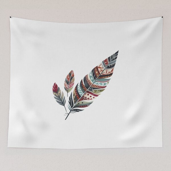 Item preview, Indigenous Designs On Feather designed and sold by clintang.