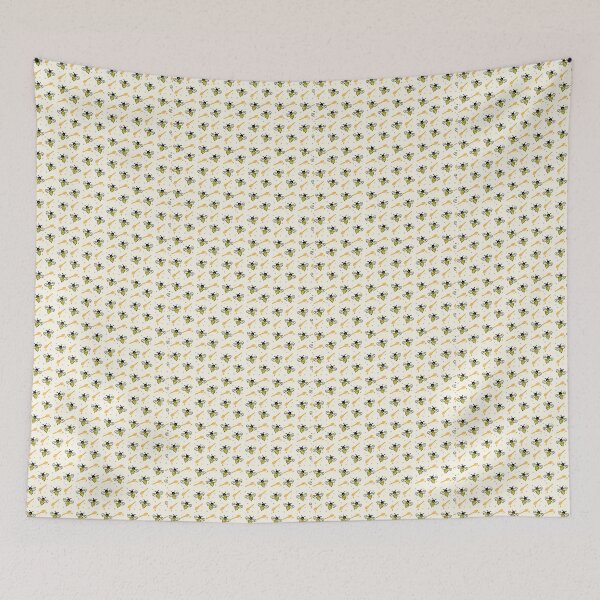 Item preview, Honeybee All Over Print Pattern designed and sold by AlienOccupation.