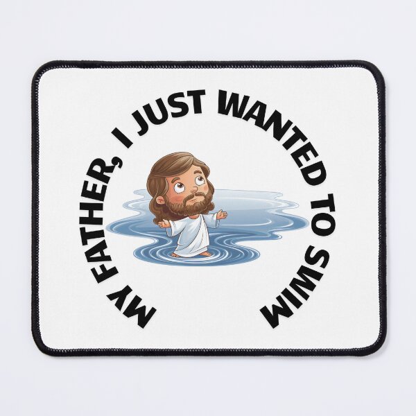 Item preview, Aqua Jesus 2.0: The Waterproof Messiah When divine miracles disrupt your relaxation. When walking on water ruins your backstroke. When all you want is to swim or fish, but you end up soaked instead. designed and sold by Zenithara.