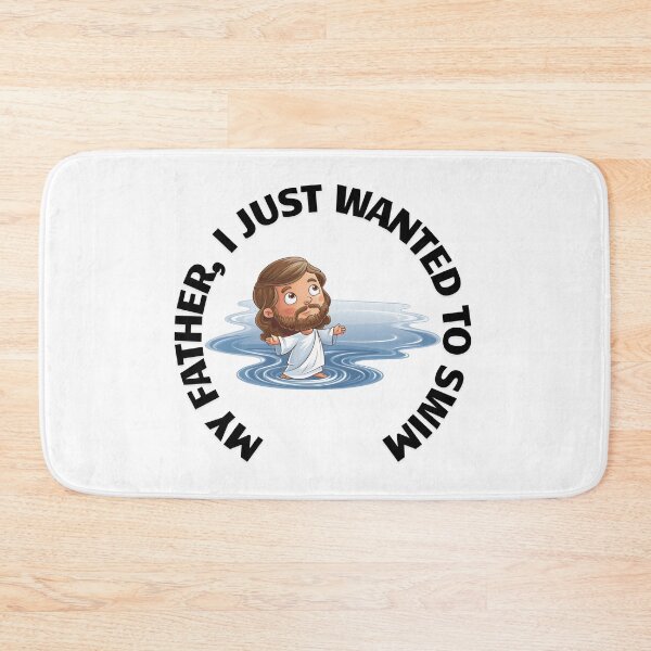 Item preview,  Aqua Jesus 2.0: The Waterproof Messiah When divine miracles disrupt your relaxation. When walking on water ruins your backstroke. When all you want is to swim or fish, but you end up soaked instead. designed and sold by Zenithara.