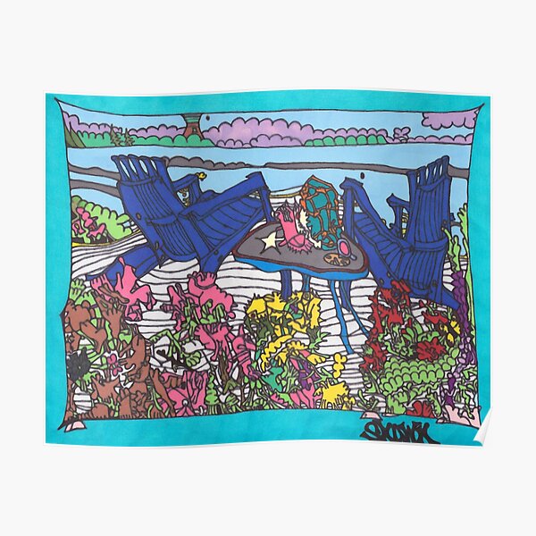 Beach Chairs Poster