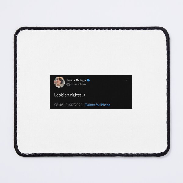 Item preview, jenna ortega "lesbian rights" tweet designed and sold by ivysdaisy.