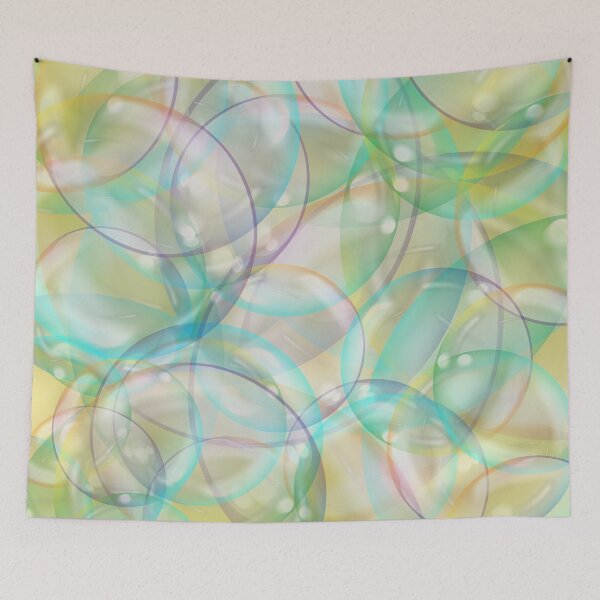 Item preview, Huedoku - Retro Color Pattern - Bubbles Pattern designed and sold by TuncGK.