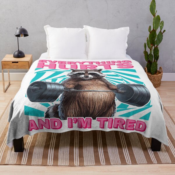 Item preview, Raccoon Gym Everything Hurts And I’m Tired Funny  designed and sold by LeoVargasVelha.