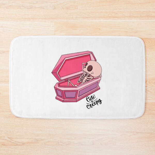 Item preview, Cute and Creepy Pink Coffin Skeleton designed and sold by FreeStyleTrend.