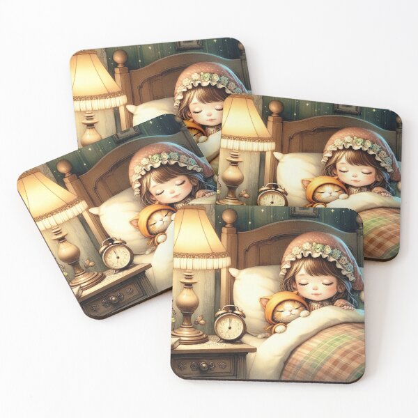 Item preview, Little Girl and Kitten in a Victorian-era Setting designed and sold by Myra365Art.