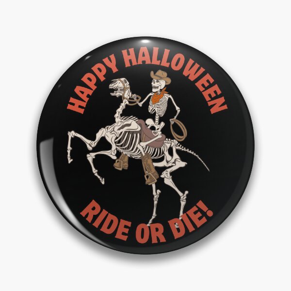 Item preview, Happy Halloween Skeleton Cowboy Ride or Die designed and sold by FreeStyleTrend.
