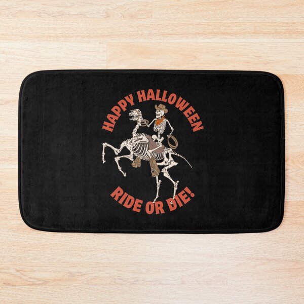 Item preview, Happy Halloween Skeleton Cowboy Ride or Die designed and sold by FreeStyleTrend.